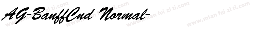 AG-BanffCnd Normal字体转换